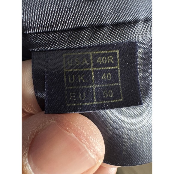 Brooks Brothers 346 Blazer 44 Navy Wool Gold Buttons Sport‎ Coat Jacket Mens 40 - Picture 9 of 12